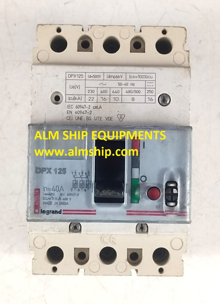 LEGRAND DPX 125 CIRCUIT BREAKER | ALM SHIP EQUIPMENTS